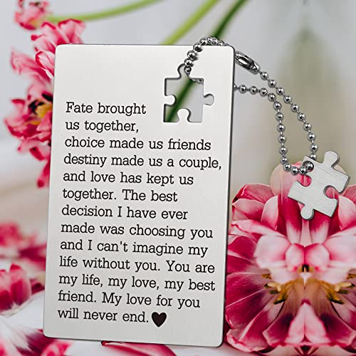 llxxeyopqdxz Husband Birthday Card From Wife, Wallet Insert Card, Anniversary Valentine Gifts for Men or Women, Love Gift ...