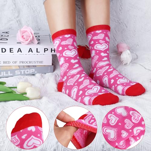 CAKKA Valentines Day Gifts for Her, 8 PCS Romantic Gift Set Includes 20 oz Tumbler with Lid Straw Brush Rose Flower Socks ...