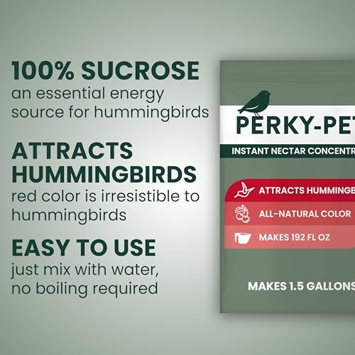 Perky-Pet Hummingbird Instant Nectar Powder Concentrate - 2 lb Bag - 244SFB - Makes 192 oz of Humming bird Liquid Food Nec...