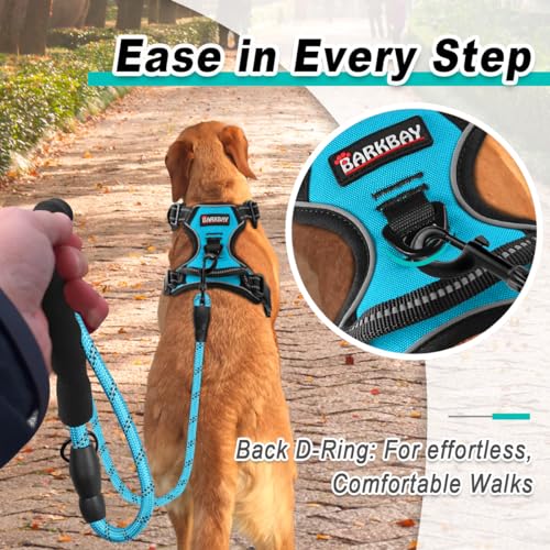 BARKBAY Dog Harness No Pull for Large Dogs - Adjustable, Reflective, Comfortable, No Choke, Heavy-Duty - Perfect for Outdo...