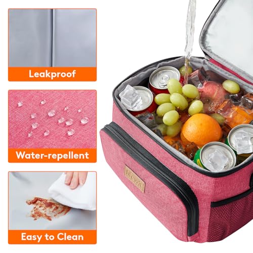 Lifewit Reusable Insulated Lunch Bag, Portable Cooler Freezable Soft Lunchbox Leakproof with Adjustable Shoulder Strap for...