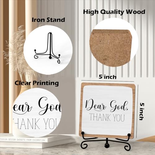 Home Decor, Farmhouse Shelf Table Decor, Christian Office Home Décor Accents For Living Room Mantle Coffee Bar Bookshelf K...