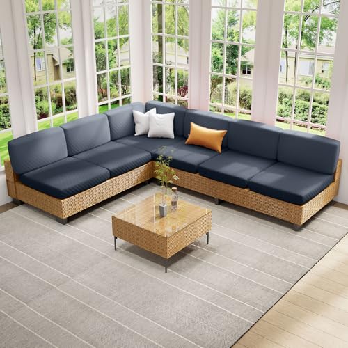 hyha Outdoor Couch Cushion Covers, Sectional Couch Sofa Covers Washable, Jacquard Diamond Lattice, Stretch Sofa Seat Cushi...