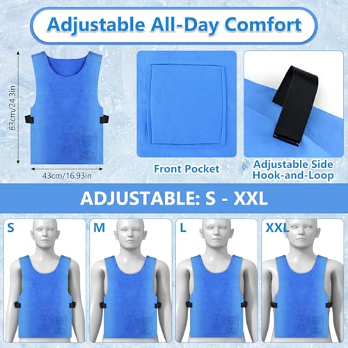 Loxiia Evaporative Cooling Vest for Men & Women, Water-Activated Cooling Vest for Hot Weather