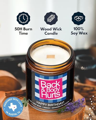 Funny Happy Birthday Candle, Unique Happy Birthday Gifts for Women and Men, Fun Gift Ideas for 30th, 40th, 50th and 60th B...
