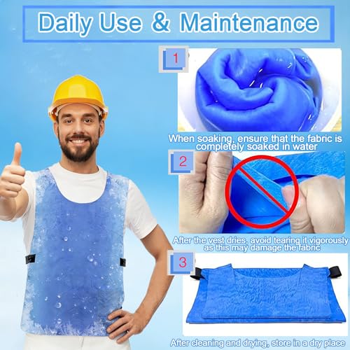 Cooling Vest for Men Women, Ice Vest Cooling Vest, Reusable Ice Pack Vest for Women, Adjustable Cold Coat Fabric Sport Coo...