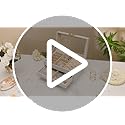 Enthralite Jewelry Box with 3 Drawers: Display Organizer for Earrings Necklaces - Gift for Girls Women (White)