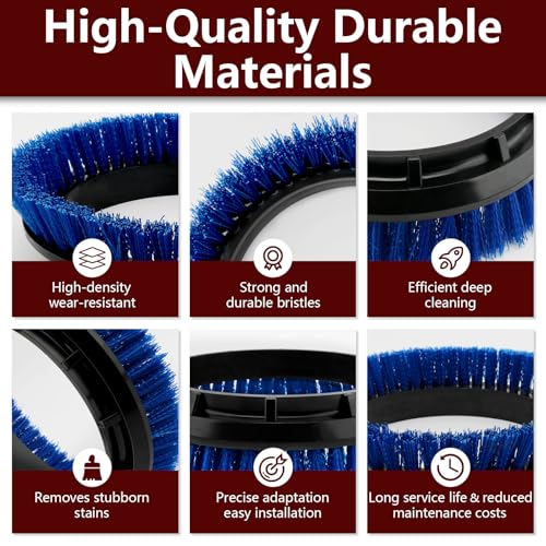 237058 Blue Crimped Polypropylene Scrub Orbiter Brush Replacement for Oreck Commercial ORB550MC, ORB600MW, ORB700MC Orbite...