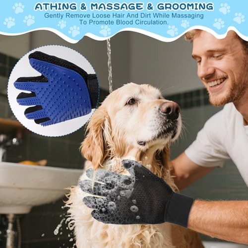 Daxguard 7-in-1 Pet Grooming Kit–Cat Brush,Dog Brush for Shedding,Double-Sided Flea Comb,Dog Nail Trimmers,Dog Bath Suppli...