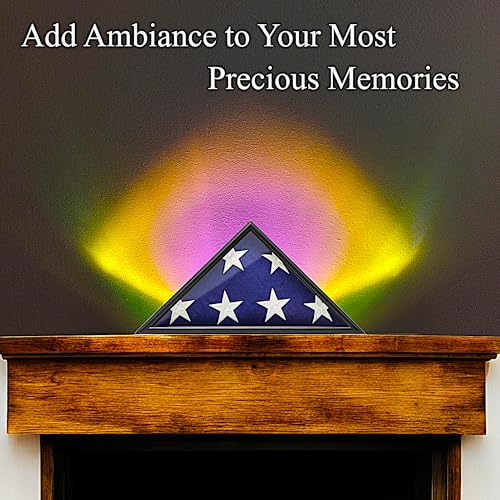 ALYMACK Sunrise Aura Light Mood Lamp - Adjustable Angel Eyes LED Projector Ambient Night Lights - RGB Colorful Backlightin...