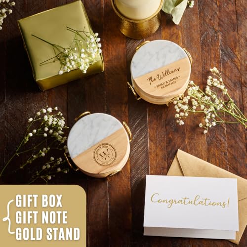 Personalized Coasters, Wedding Gift for Couple, Custom, Premium Craftsmanship Durability Tested, Custom Bar Coasters for D...
