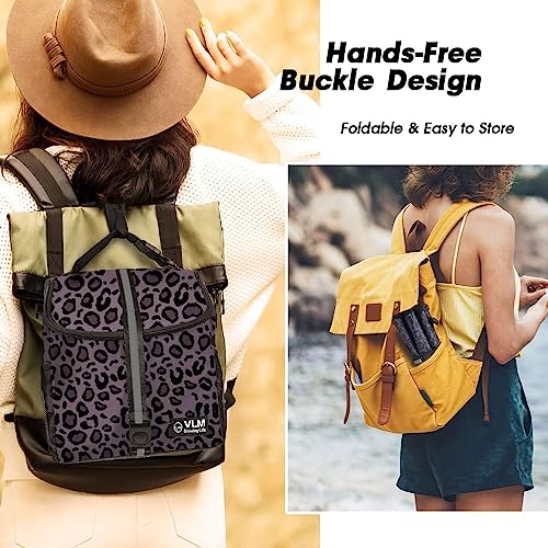 VLM Lunch Bags for Women,Leakproof Insulated Floral Lunch Box with Adjustable Shoulder Strap Reusable Zipper Cooler Tote B...