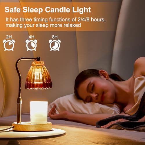 Candle Warmer Lamp with Timer Dimmable, Lamp Candle Warmer for Jar Candles，Birthday Gifts for Women Mom, House Warming Gif...