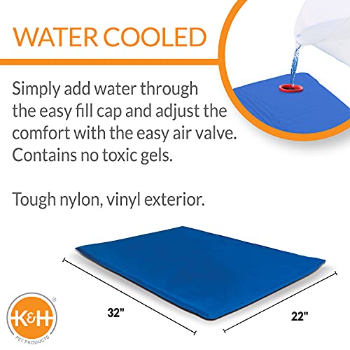 K&H Pet Products Cool Bed III Dog Cooling Mat, Indoor Outdoor Cooling Beds for Medium Dogs, Chilling Pet Pad for in Home, ...