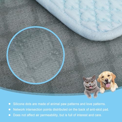 Koquena Dog Cooling Mat, Comfortable Pet Cooling Pad for Dogs Cats, Q-Max>0.4 Washable Cool Fiber Portable for Indoor Outd...