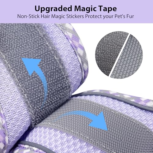 AIITLE Tiny Dog Harness - Lightweight Mesh Step-in Vest for Puppy, Reflective & Escape-Proof Design with High-Stick Magic ...