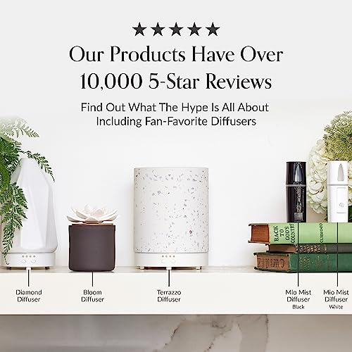 Edens Garden Pearl Essential Oil Diffuser – Premium Ultrasonic Aromatherapy Humidifier with Timer & Auto-Off Safety Switc...