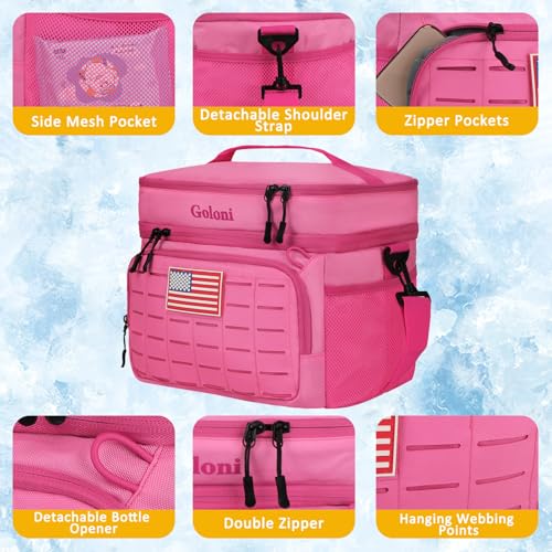 Portable Insulated Cooler Bag, Leakproof Soft-Sided Lunch Bag,8mm Insulation Keeps Cool 16+ for Camping, Beach, Picnics