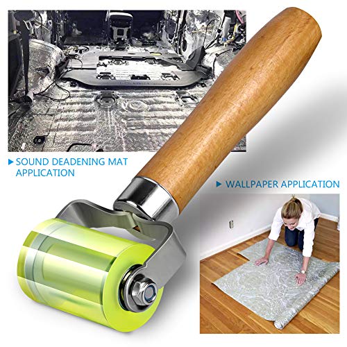 LUMITECO Bearings Equipped Automotive Car Audio Sound Deadening Application Wheel Roller, Heat Abatement Mat Wallpaper App...