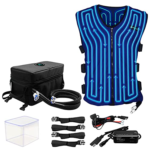 Alphacool 12V Motorcycle Circulatory Cooling Vest System with SAE Adapter, Powersports Cooler Vest, Unisex