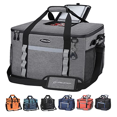 Maelstrom Collapsible Soft Cooler Bag,35/55/75 Cans Beach Cooler with Flip Top Lid, Ice Chest, Leakproof & Portable for Be...