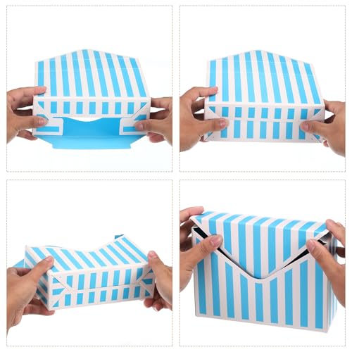 PATIKIL Paper Flower Gift Bags Set, 4 Pcs Paper Bouquet Flower Gift Bag with Handle Small Folding Hand Hold Envelope Box f...