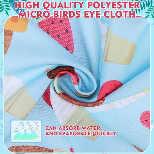 EXPAWLORER Dog Cooling Bandana - 3 Pack Summer Cool Down Hawaii Triangle Pet Scarf Ice Vest Neck Wrap Cooler in Cute Fruit...