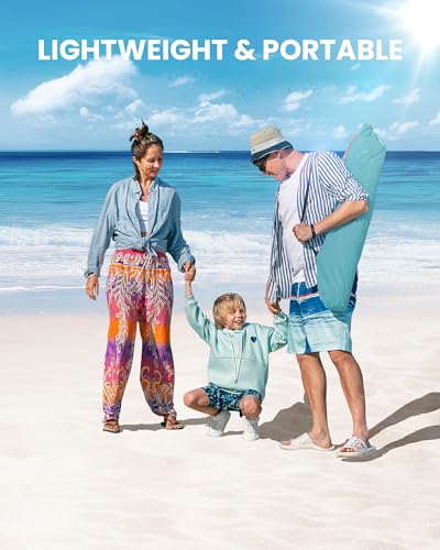 OutdoorMaster Beach Tent Sun Shelter for 3-4 Person, Pop Up Beach Tent Easy Setup with Sandbags, Portable Sun Shade Canopy...