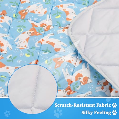 Dog Cooling Mat, Cooling Blanket for Dogs Bed Cover, Ice Silk Cool Pad for Dogs Furniture Protector, Premium Soft Washable...