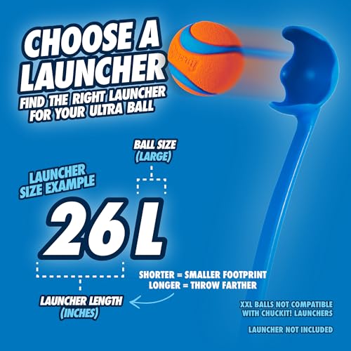 Chuckit! Ultra Ball Dog Toy - Size Large - For Dogs 60-100 lbs - Made from Durable Rubber - Super Bouncy - Floats in Water...