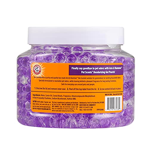Arm & Hammer for Pets Air Care Pet Scents Deodorizing Gel Beads, Pet Odor Eliminator for Rooms Closets and Small Spaces wi...