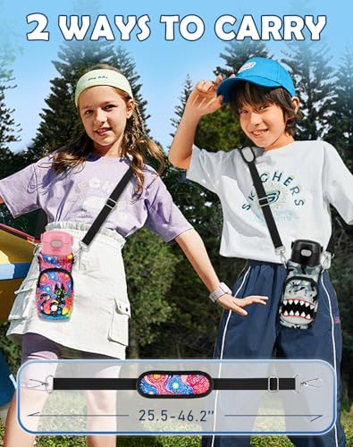 Miss Adola Water Bottle Carrier with Strap - Insulated Neoprene Water Bottle Holder Bag with Pocket for 14-20 oz