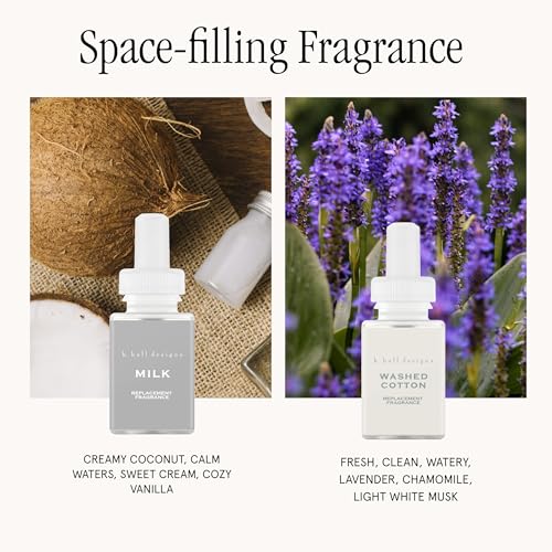 Pura Smart Home Fragrance Device Starter Set - Pura 4 - Scent Diffuser for Home - Includes Fragrance Aroma Diffuser - Squa...