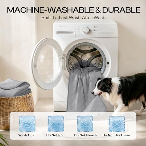 Luciphia Waterproof Cooling Mat for Dogs Couch Cover Q-MAX>0.5, Leakproof Pet Pad Non-Slip Throw Blanket for Cat Puppy Cra...