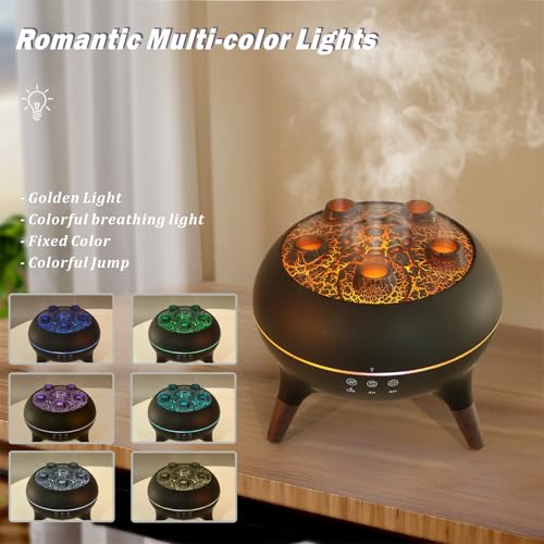 AChoice4U Essential Oil Diffuser 250ML Dancing Jellyfish Aromatherapy Diffuser Humidifier with 7 Colors LED Lights,Remote ...