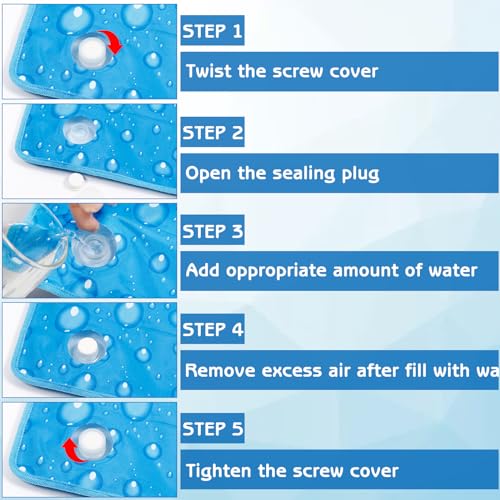 aingycy Dog Cooling Mat Water Injection Pet Cool Pads Dogs & Cats Pet Cooling Blanket for Outdoor Car Seats Beds