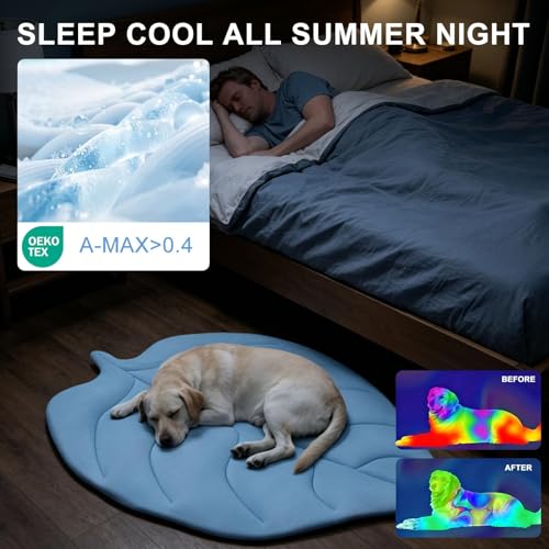 BEAUTYZOO Cooling Mat for Dogs & Cats, Dog Cooling Mat Q-Max>0.4, Double-Sided Pet Cool Pads for Summer, Crate, Kennel, Wa...