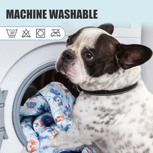 Tuiskusa Premium Cooling Blanket for Dogs Pet Cooling Pads Washable Pet Cool Mat for Cats Hot Weather Puppy Lightweight Th...