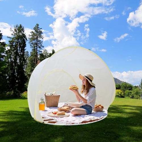 NexusOutdoor Portable Beach Tent Sun Shelter， UV - Resistant Lightweight Beach Pop Up Tent for Camping Trips, Fishing, Bac...