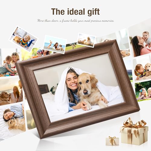 PEALSN 5x7 Picture Frame with Real Glass Front and Black Backboard, Wall Gallery Photo Frames for Wall Mounting or Tableto...