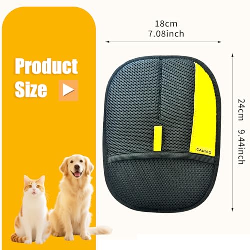 CAIBAO Electrostatic Pet Hair Removal Gloves: Quick Wiping - Reusable & Washable for Sofa Clothing Pet Beds Effortless Cat...