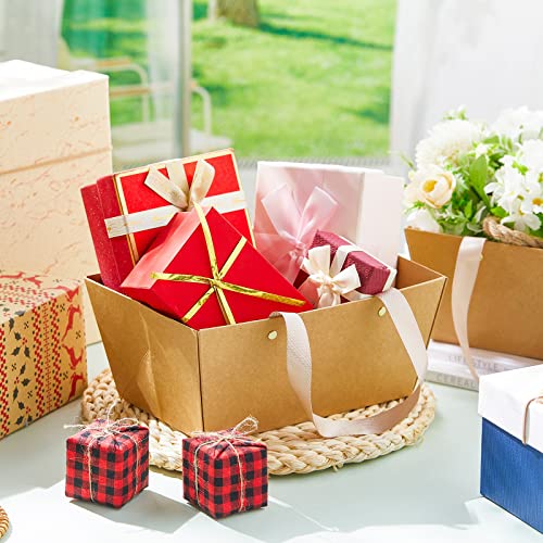 Pinkunn 48 Pcs Basket for Gifts Empty DIY Bulk Party Gift Basket Kit with Handles Market Trays for Packages Wrapping Weddi...