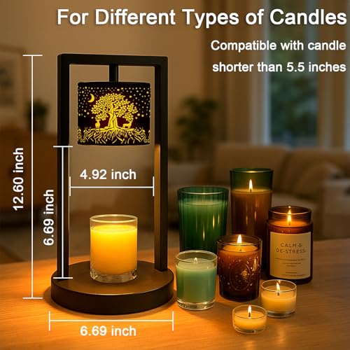 Candle Warmer Lamp with Timer Wax Melt Warmer for Scented Jar Candles Candle Lamp Warmer Gifts for Mom, House Warming Gift...
