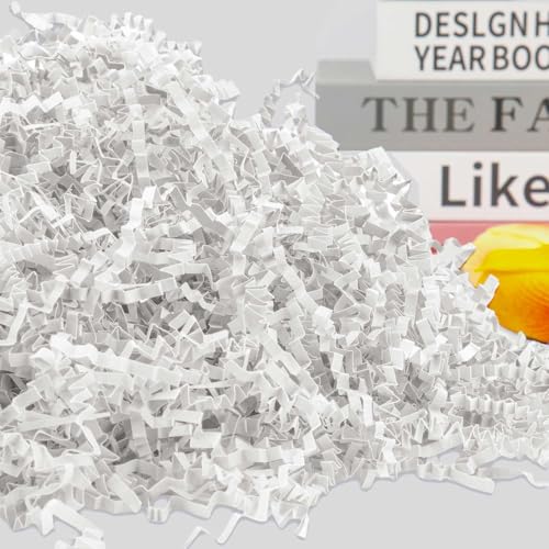 Caleihd Crinkle Cut Paper Shred Packing Grass Cushion Paper Streamer for Christmas Wedding Birthday Bridesmaid Engagement ...