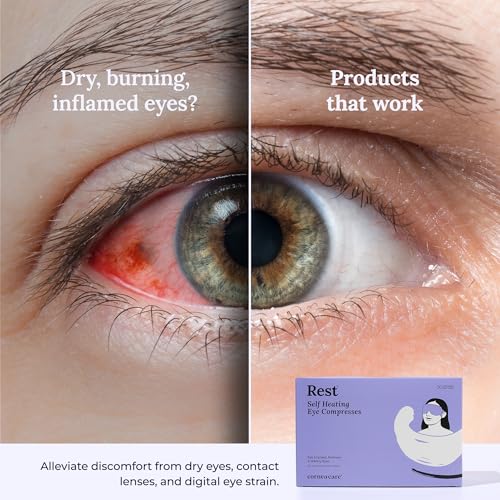 CorneaCare Rest: Self Heating Warm Compress for Dry Eyes | Heated Eye Mask for Fast Relief | Steam Mask for Stye Treatment...