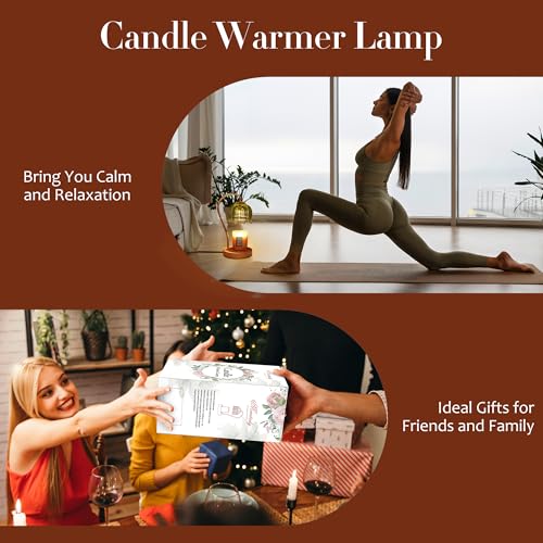 Merrtody Flower Candle Warmer Lamp with Timer & Dimmer - Fits All Jar Scented Candles - Christmas & Mother's Day Gift for ...