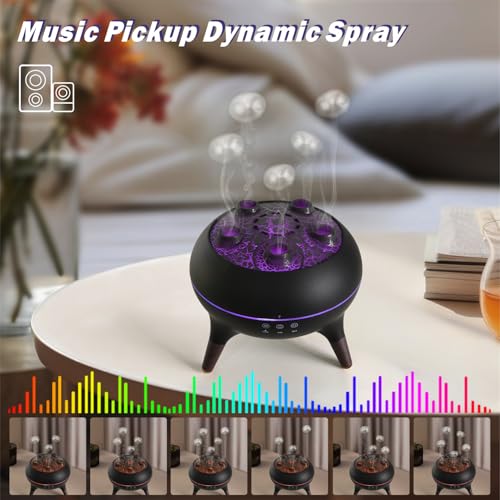 AChoice4U Essential Oil Diffuser 250ML Dancing Jellyfish Aromatherapy Diffuser Humidifier with 7 Colors LED Lights,Remote ...