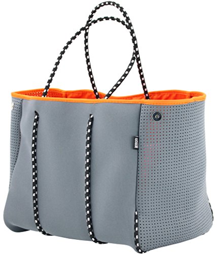 QOGiR Neoprene Multipurpose Beach Bag Tote with Inner Zipper Pocket … … … …