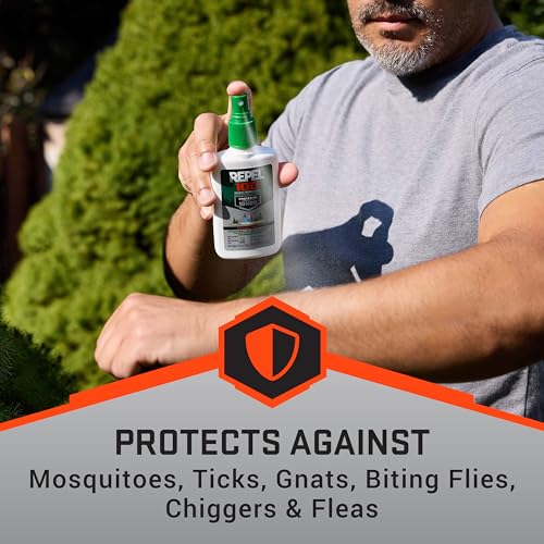 Repel 100 Insect Repellent, 4 Ounces, With DEET, 10-Hour Protection Long-Lasting Insect Repellent Pump Spray Repels Mosqui...