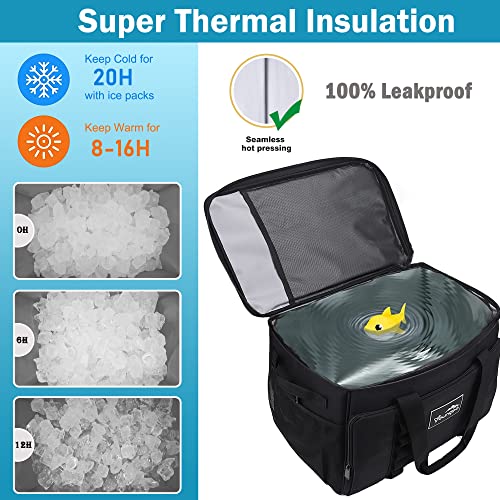 Cooler Bag 48-Can Insulated Leakproof Soft Cooler Large Collapsible Portable Travel Cooler Bags 32L for Picnic, Waterproof...
